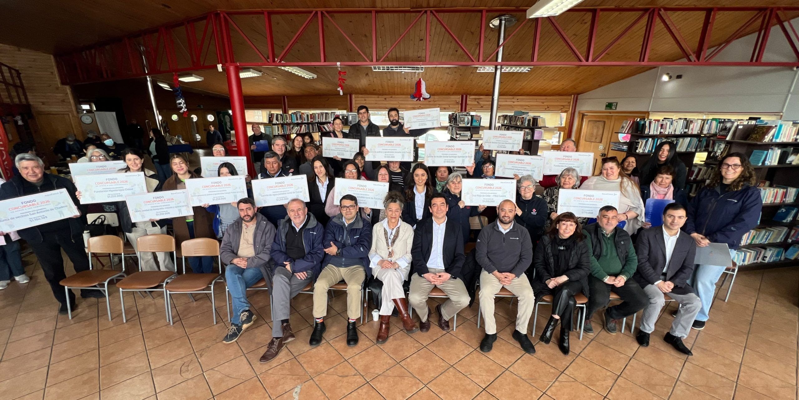 AquaChile reconoció a 20 organizaciones de Chiloé ganadoras de su Fondo Concursable 2026