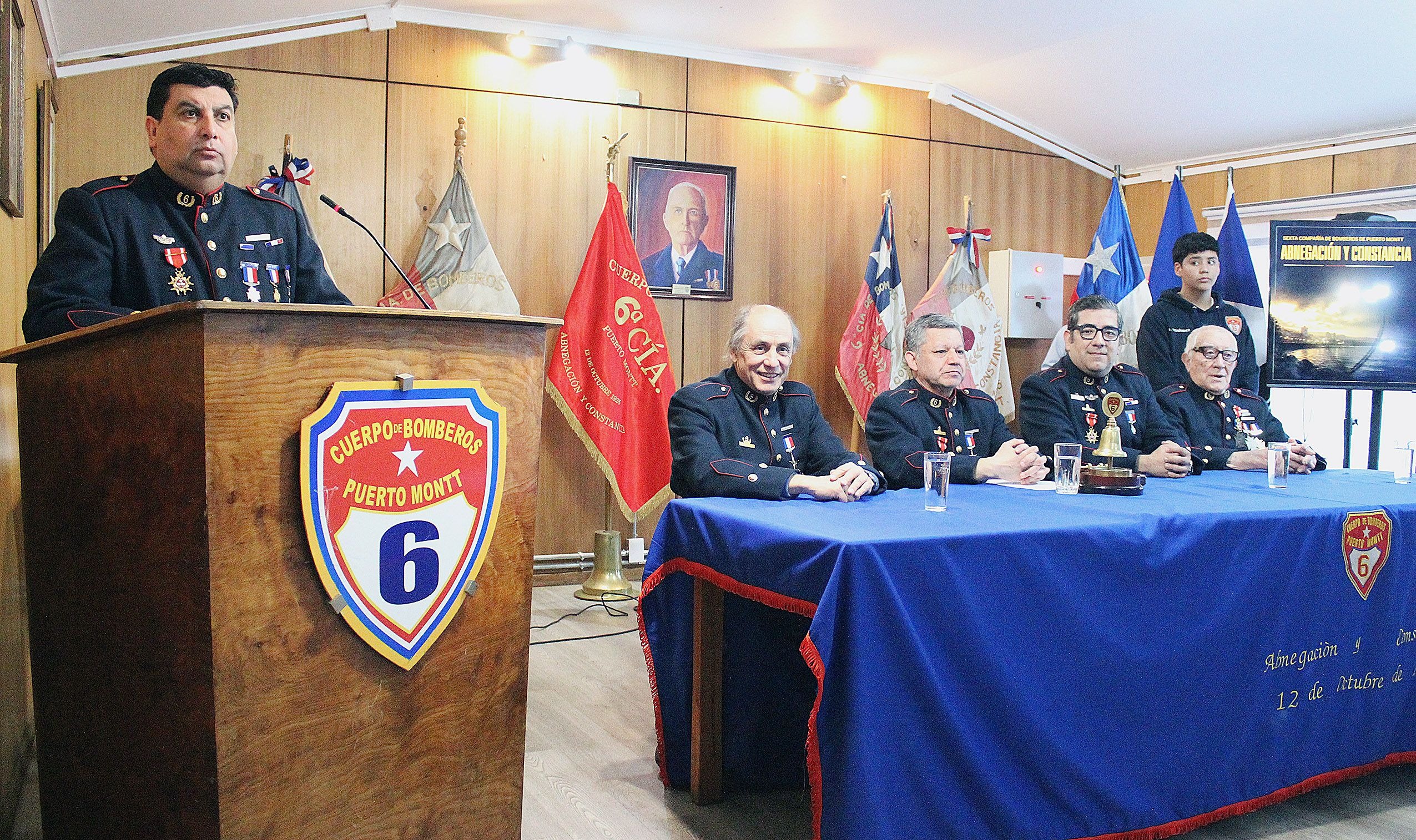 Sexta Compañía de Bomberos celebró 101 años de servicio a Puerto Montt