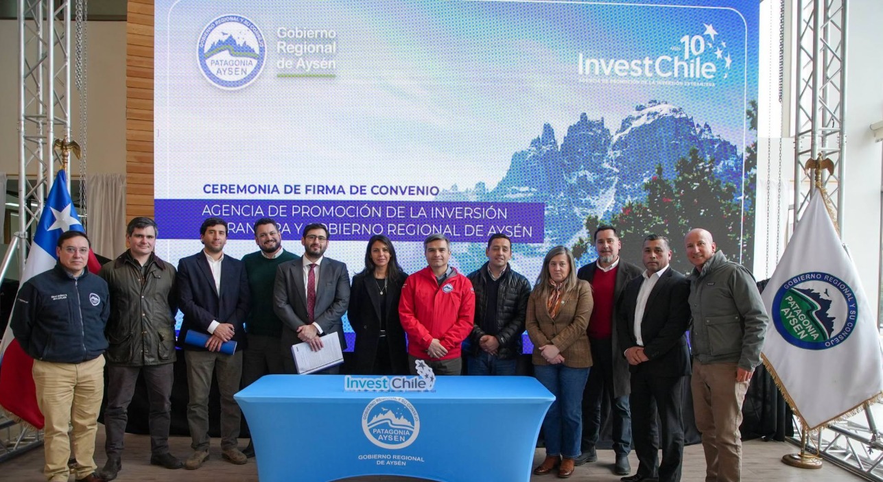 Gobierno Regional e InvestChile firman alianza para atraer inversión extranjera a Aysén